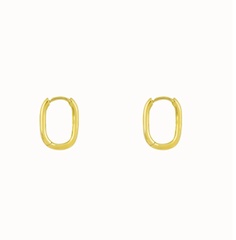 Small elegant gold earrings