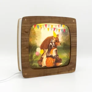 Seizoenenlamp Premium Walnut